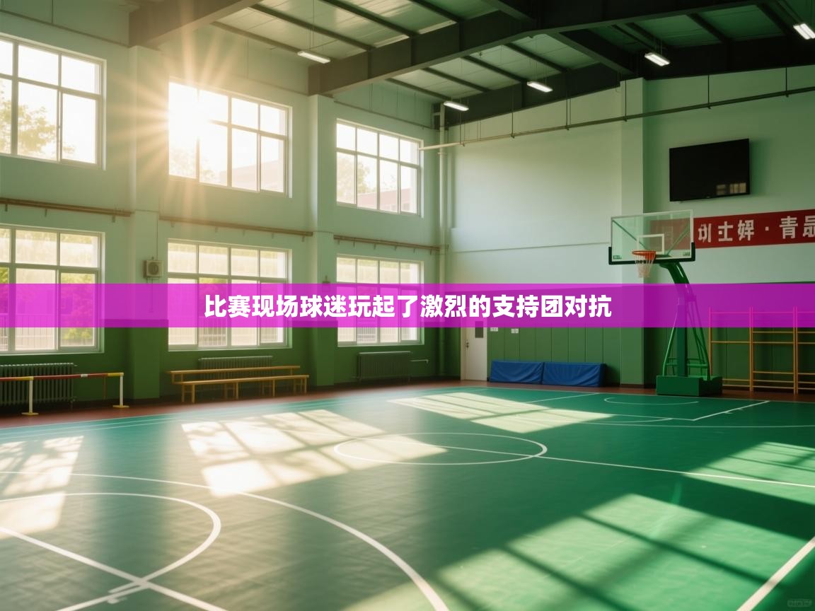 比赛现场球迷玩起了激烈的支持团对抗  第1张